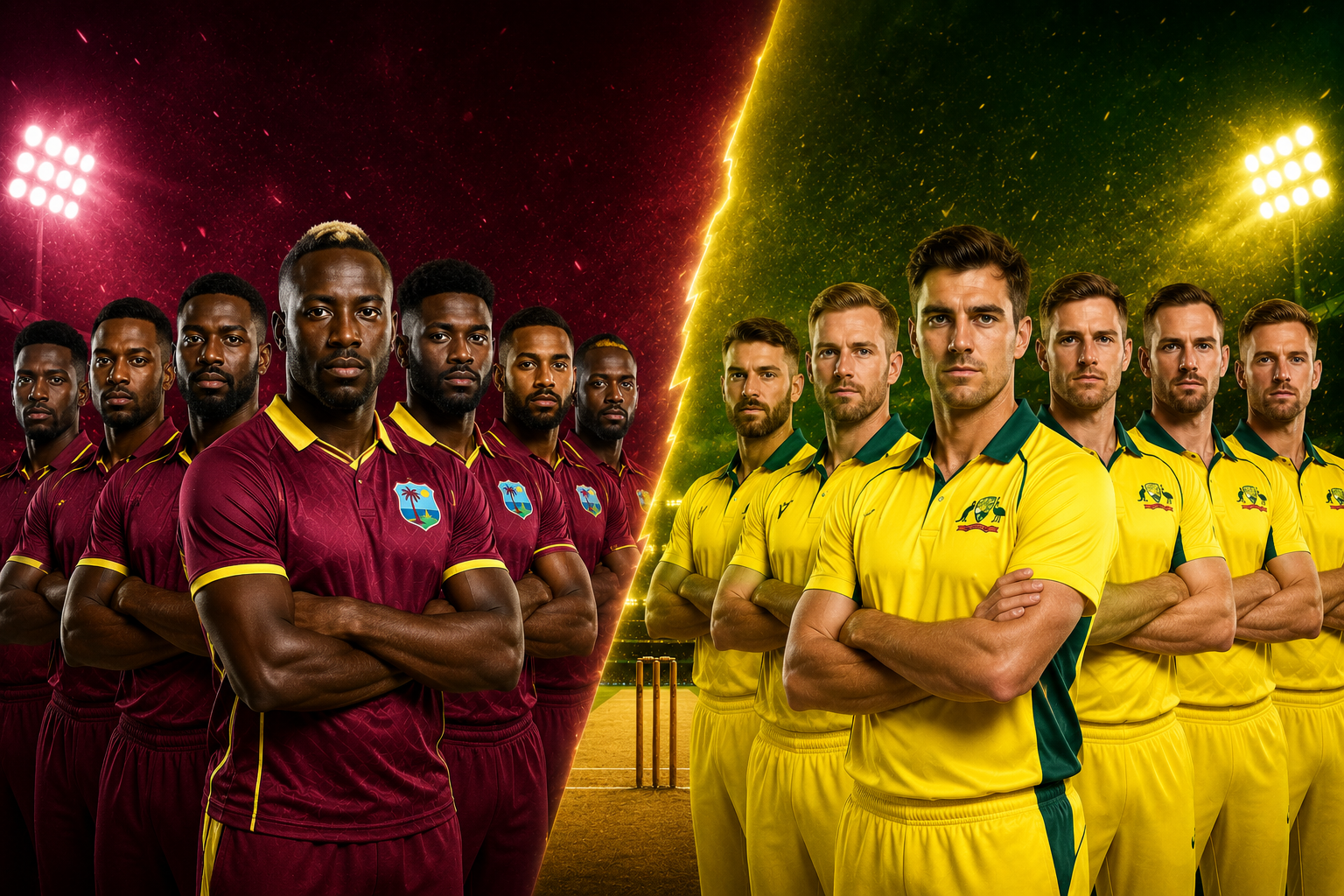 West Indies Cricket Team Vs Australian Men’s Cricket Team Players