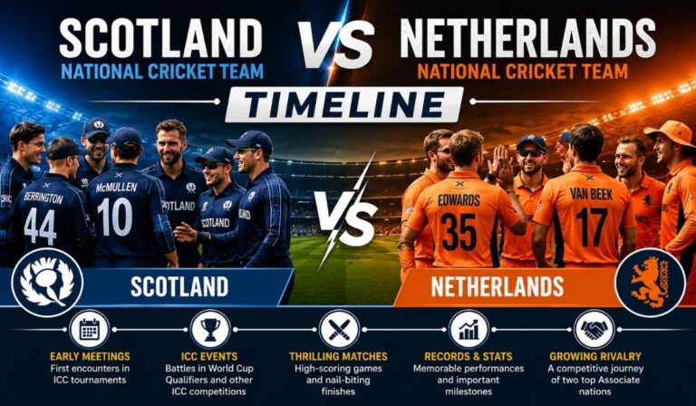 Netherlands National Cricket Team Vs Scotland National Cricket Team Timeline